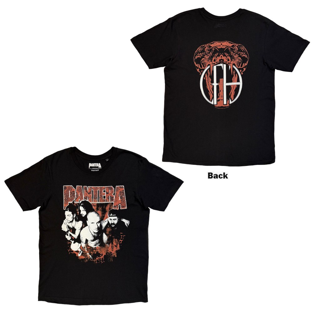 Pantera - Cowboys From Hell Snake Tshirt Homme - Noir
